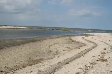 Beach at Prime Hook National Wildlife Refuge in Delaware